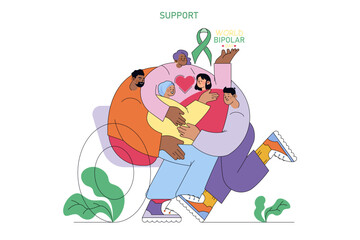 World Bipolar Day. Flat Vector Illustration