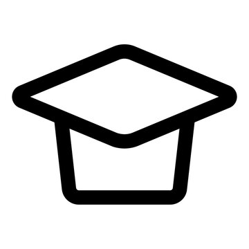 aducation icon black with outline style