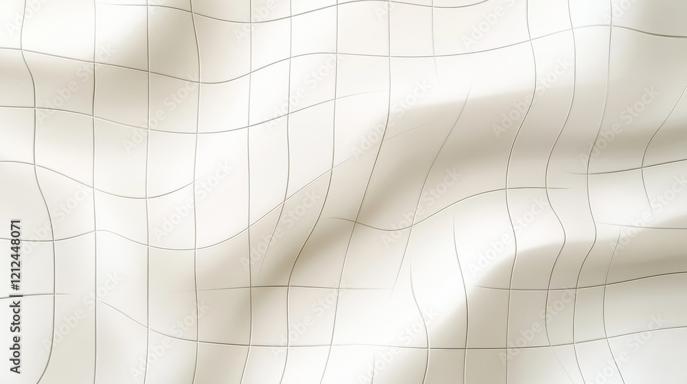 Poster modern irregular grid pattern on soft cream background abstract design digital art contemporary aest