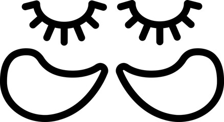 Płatki pod oczy ikona. © EmBer_graphic