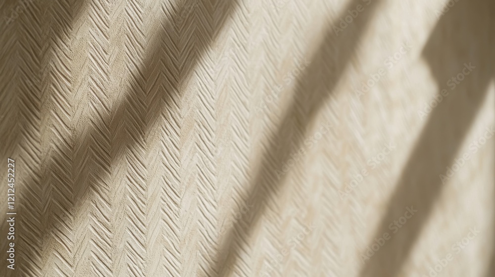 Poster soft taupe zigzag pattern background textured design interior decor calm environment close-up view a