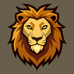 Obraz premium lion head vector