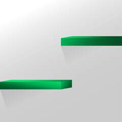 Display Green for mockup or presentation with elegant vibe and vibrant color