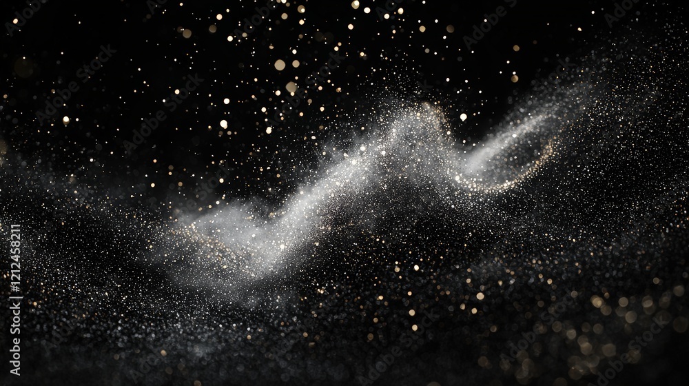 Poster grunge abstract background with dust particles and glittery texture for creative projects and design