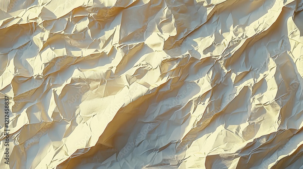 Poster crumpled old white paper texture background for creative projects and design use