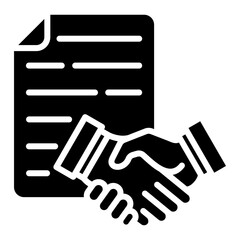 Agreement Icon Element For Design