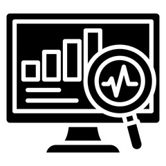 Monitoring Icon Element For Design