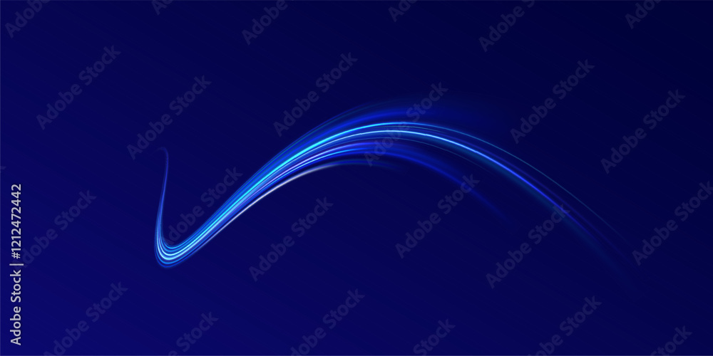 Wall mural png futuristic technological style. png abstract background with speed lines. neon color rays vector