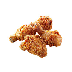 Fast Food Fries Fried chicken isolated on transparent background