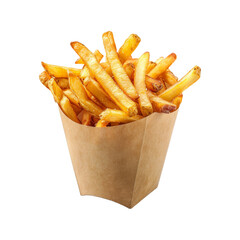 Fast Food Fries Fried chicken isolated on transparent background
