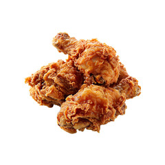 Fast Food Fries Fried chicken isolated on transparent background