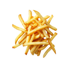 Fast Food Fries Fried chicken isolated on transparent background