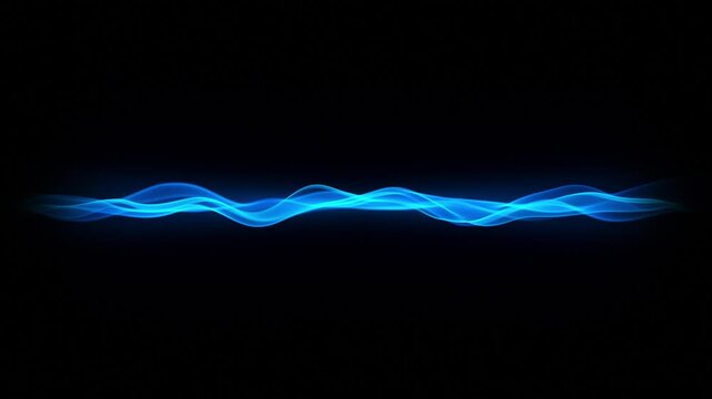 Abstract futuristic digital waves softly flowing with bokeh. Blue particle waves, and dynamic waveforms. Future technology,  big data, engineering, and artificial intelligence. Sound waves. 4k loop.