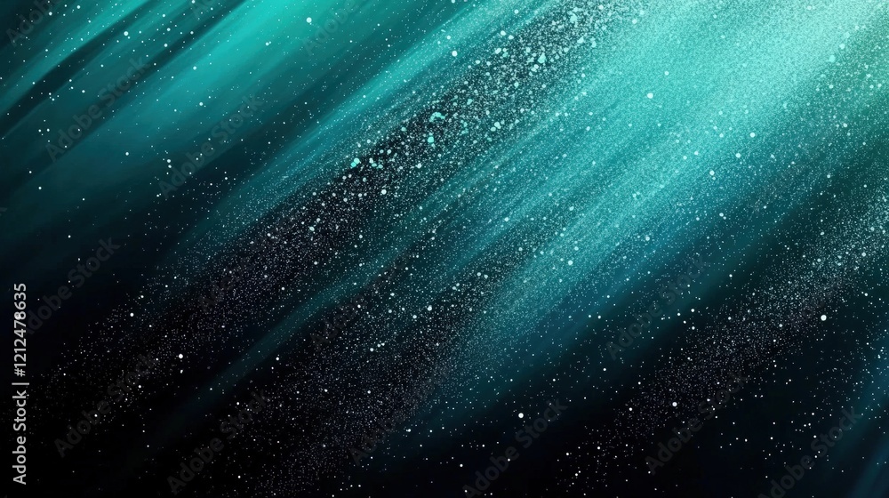 Poster dark blue textured background with mysterious atmosphere and sparkling particles for abstract design