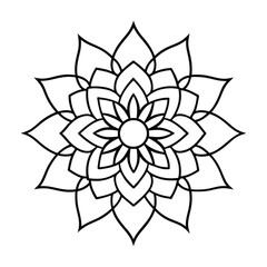Minimalist Mandala Vector Art Illustration
