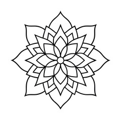 Minimalist Mandala Vector Art Illustration