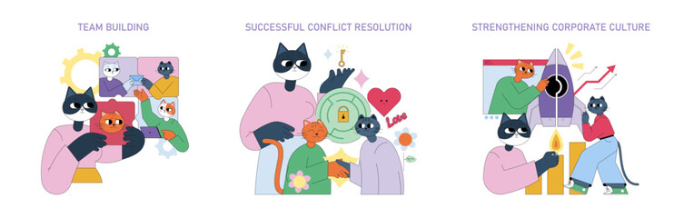 Business. Flat Vector Illustration