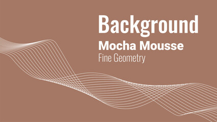 Vector abstract horizontal background with wave line in the fine geometry style for brochure, website, flyer, banner design