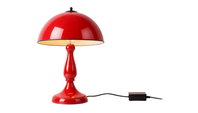  Red table lamp png