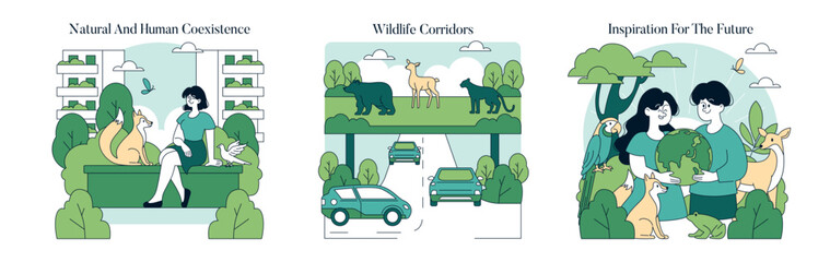 Naklejka premium Nature Conservation and Wildlife Protection initiatives are vital for a sustainable future