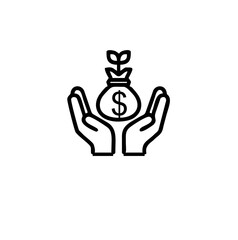 Money, finance, banking outline icons collection. Money line icons set vector illustration. Money bag, coins, credit card, wallet and more