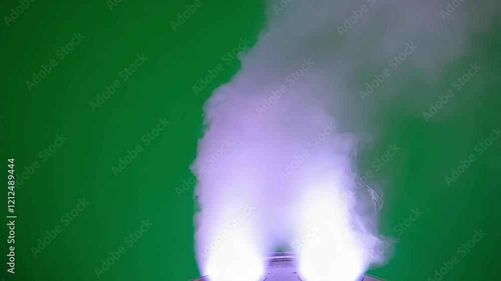 Aufkleber white smoke billows upwards from two sources, creating a dynamic, ethereal effect against a vibrant 