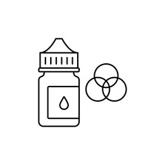 Flavor Swirl Outline Icon represents a mix of flavors.