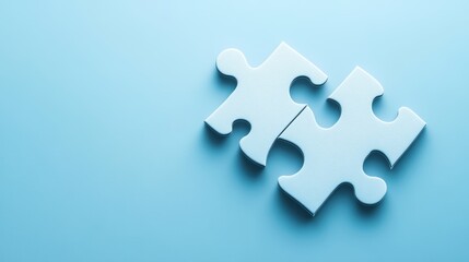 Fototapeta premium Puzzle. Business strategy, success solution, jigsaw games symbol. Idea metaphor. Creative idea, connection, challenge, partnership, teamwork, match