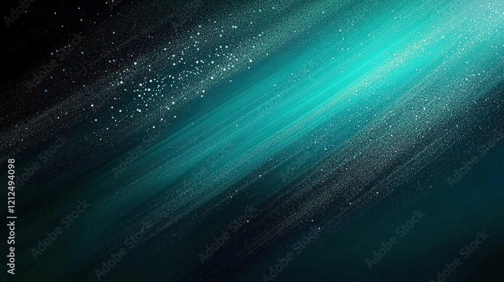 Poster dark teal textured background with mysterious atmosphere and starry elements for creative projects a