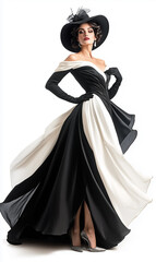 Fototapeta premium Full Length Photograph of Elegant Woman