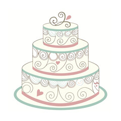 Wedding  and love concept vector illustration