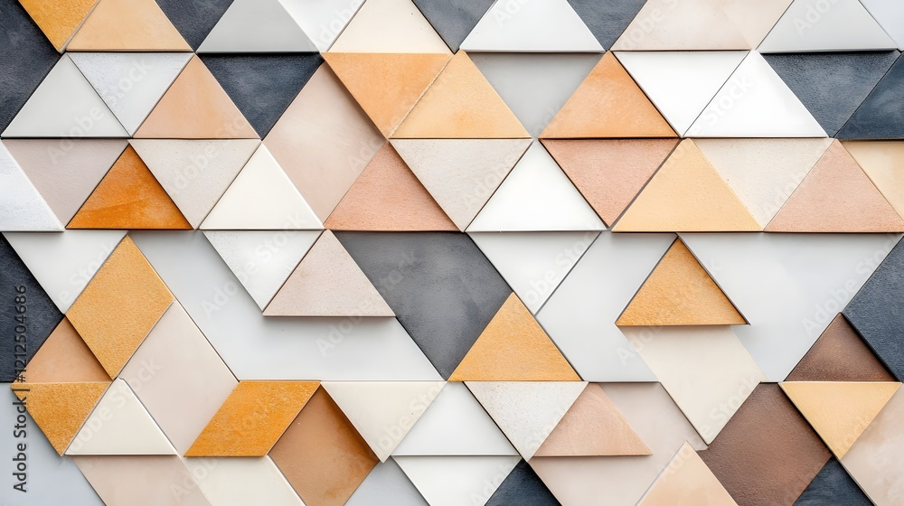 Poster geometric shapes and dotted lines create a dynamic and subtle abstract design