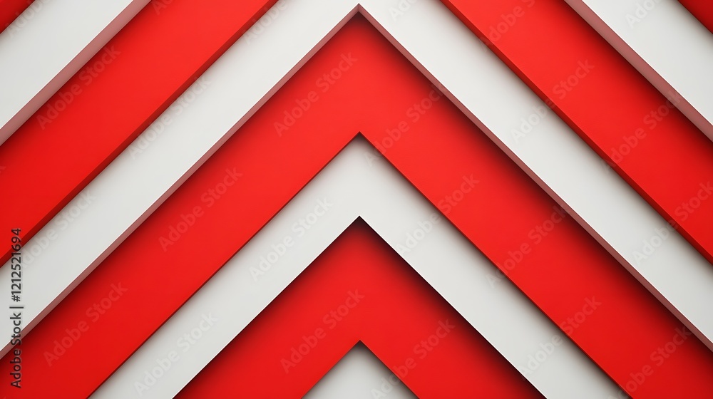 Aufkleber bold and vibrant chevron layers forming a dynamic abstract geometric pattern