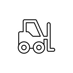 forklift icon Simple outline illustration
