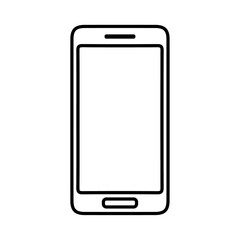 mobile icon Simple outline illustration