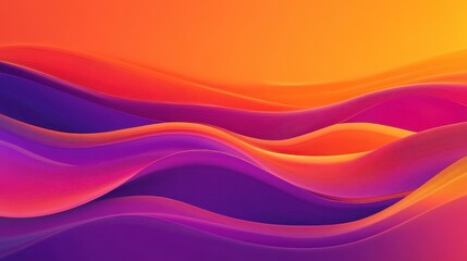 Obraz premium Dynamic sunset waves abstract art vibrant colors digital artwork bold expression ultra hd resolution