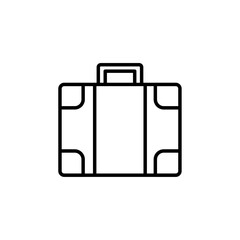 suitcase icon Simple outline illustration