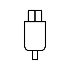 usb type c icon Simple outline illustration