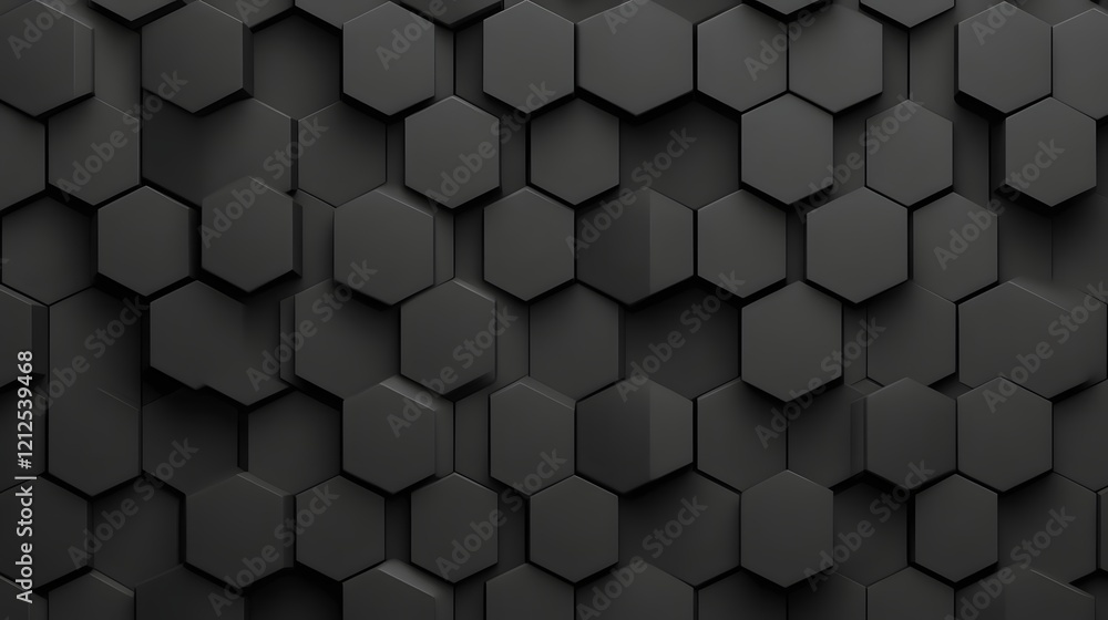 Poster seamless monochrome textured 3d cube pattern for digital backgrounds and designs