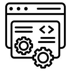 Fototapeta premium web development icon