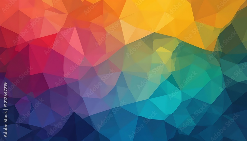 Poster abstract colorful geometric triangular pattern background
