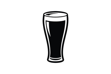 Beer silhouette, Beer glass and bottle icon symbol. Beer vector illustration  