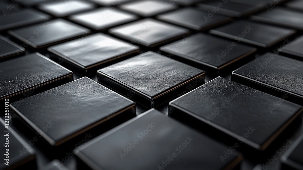 Poster abstract dark gray square pattern background.