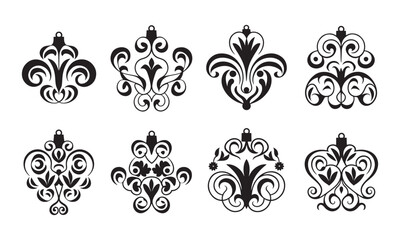 Intricate Ornament Vector Collection - Decorative Holiday Silhouettes