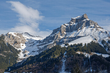 Berggipfel "Hahnen" bei Engelberg OW, Schweiz © tauav