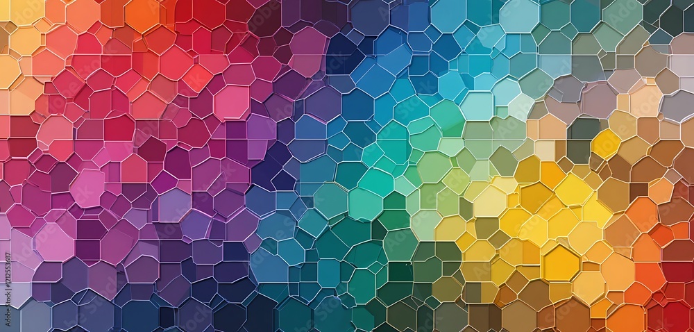 Poster abstract colorful mosaic pattern design