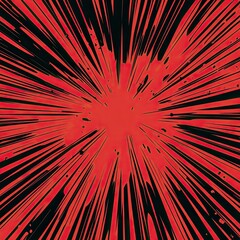 Dynamic red explosion art abstract graphic design high impact visuals creative space bold color contrast