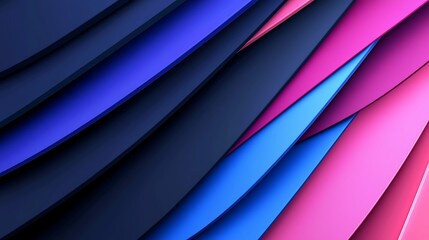 Fototapeta premium Abstract background with layered vibrant blue, pink, and purple color palettes.
