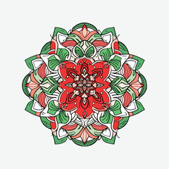 Mandala colorful geometric mandala. Decorative Mandala Design Ideal for Creative Projects, Cards, Posters, Flyers, Banners, and Covers