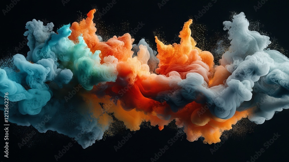 Wall mural an illustration of a nebula galaxy set against the backdrop of the universe for astronomical purpose